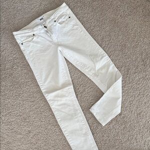 PAIGE Women's White Skinny Jeans